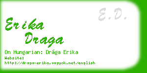 erika draga business card